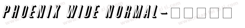 Phoenix Wide Normal字体转换